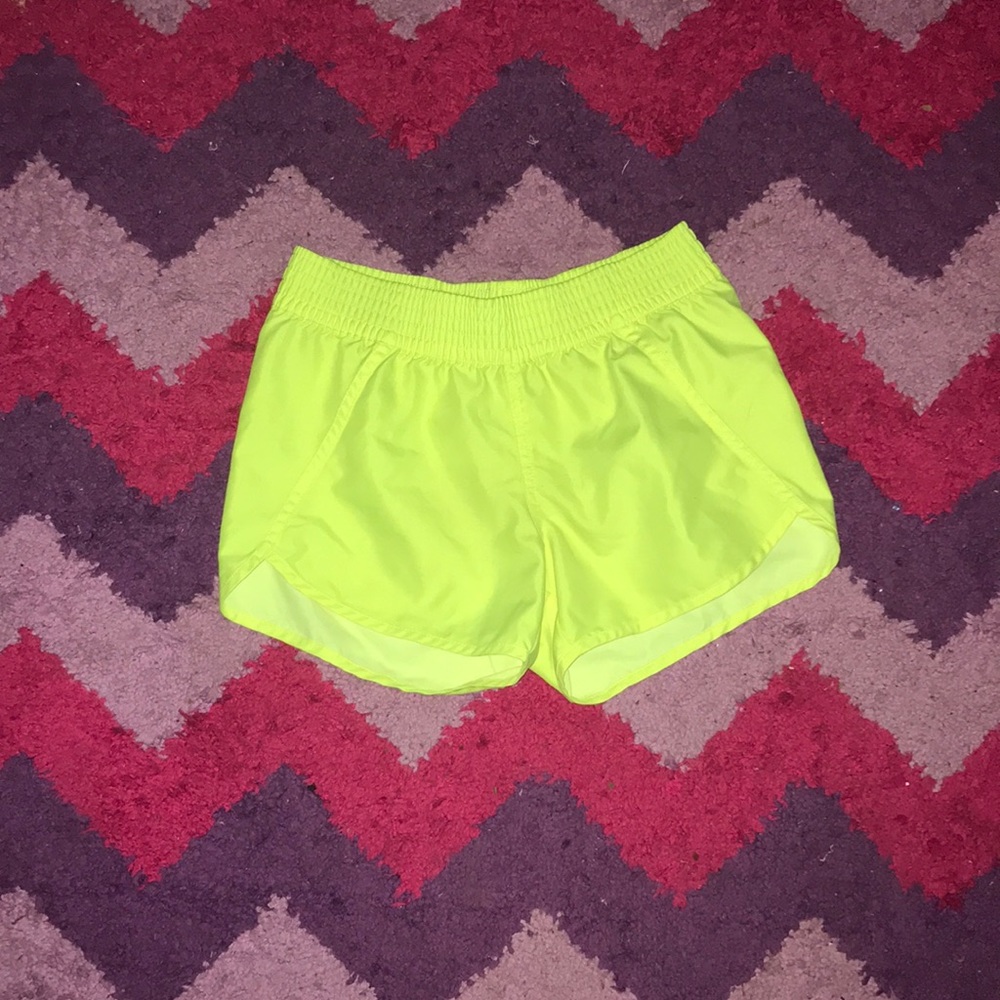 Bright yellow shorts